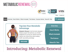 Tablet Screenshot of metabolicrenewal.com